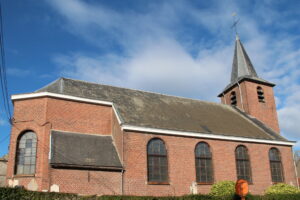 Orcq (Belgique), l'église Saint-Agathe.
